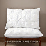 Four-pack of sanded twist pillows, down pillows, down fiber two-in-one pillows, double-layer design, 02559975