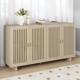ZNTS TREXM Modern Style Sideboard with Superior Storage Space, Hollow Door Design and 2 Adjustable WF318109AAA