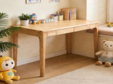 Solid Wood Desk with Drawers, Standing Desk with Smooth Edges, Home Office Desk for Small Spaces, 94318525
