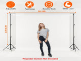 Adjustable Photo Backdrop Stand, 510ft Crossbar & 2.56.5ft Support Stands, AluminumIron 12065229
