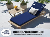 Outdoor Chaise Lounge Cushion, 80 in. x 26 in. x 3 in. Waterproof Fade-Resistant Patio Chair Pad for 19423524