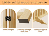 (6 Panel) Wooden Freestanding Dog Gates for The House,Dog Gates for Doorways, Stairs,Wood Dog Fences W2641P336052