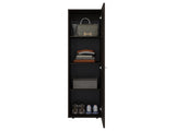 Deftones Storage Cabinet with 4 Shelves for Clothes and Accessories, Modern Design, Walnut B128P485410