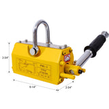 Permanent Magnetic Lifting with Release, 440 lbs/200kg Heavy Duty Magnet, 2.5 Safety Factor, W465P170808