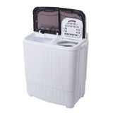 ZNTS XPB35-ZK35 14.3lbs Semi-automatic Gray Cover Washing Machine 85440975