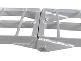 7.5ft 2pcs Heavy Duty Three-section Aluminum Arched ATV UTV Ramps Silver 15080848