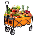 Collapsible Foldable Wagon with strapping system Beach Wagon Utility Utility Wagon Grocery W2932P210083