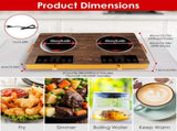 7000W Double Burner Electric Cooktop 110V, 2x3500W Rapid Heating Hot Plate with 4 Preset Modes 00759655