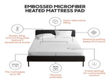 1 PCS Full Heated Mattress Pad White B035P319624