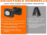 Adjustable Single Dumbbell Or Dumbbells Single Single 80LB Square Dumbbell 9 in 1 Free Weights for 08242124