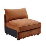 Armless sofa Velvet-Orange W3041P293509