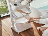 4-Tier Laundry Hamper Sorter, Laundry Storage Organizer with Wheels Removable Rolling Laundry 90355231