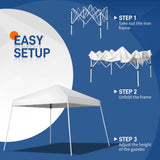 ZNTS 3 x 3M Portable Home Use Waterproof Folding Tent White 75658381