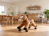 Plush Ride on Horse with Wheels, Ride On Toy to Develop Balance & Coordination for Toddlers 1836 46619644