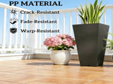 Set of 2 Plastic Flower Pots 02850510