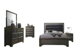 Grey 5-Drawer Chest B062P209023