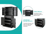 72"H Kitchen Pantry Cabinet with 3 Keyboard Drawers, Freestanding Bathroom Cabinet with 6 Door W2917P294985