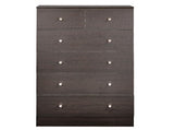 Brown particleboard with a textured melamine finish, 66*40*111cm, 42 drawer cabinet, matte gold 73782149