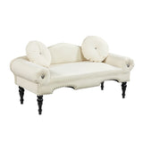 54"Width Modern Velvet Upholstered Loveseat Sofa Accent Bedside Entryway Bench Small Sofa 2 Seater W111763556