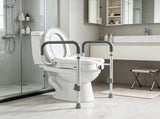 5-Inch Elevated Toilet Seat Riser with Handles 350 lbs Capacity 00094666