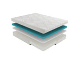 10-inch Queen Size Bed Mattress Gel-Infused Memory Foam Mattress, Firm, White, Mattress in a Box B011P212250