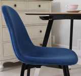 ZNTS Lassan Contemporary Fabric Dining Chairs, Set of 4, Blue T2574P164528