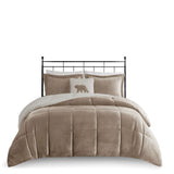 Full/Queen Plush to Sherpa Down Alternative Comforter Set B035100485