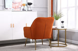 Modern Mid Century Chair velvet Sherpa Armchair for Living Room Bedroom Office Easy Assemble W136166602