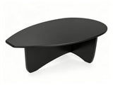 Oval Modern Coffee Table, Engineered Wood Low Accent Table with TShaped Arched Base, Capacity 13056482
