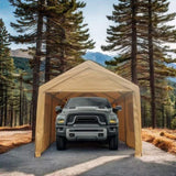 ZNTS 12x20ft heavy duty outdoor portable garage ventilated canopy carports W2373P147982