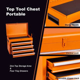 Tool Chest, 5-Drawer Rolling Tool Storage Cabinet with Detachable Top Tool Box, Liner, Universal W2660P262046
