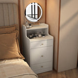 3 in 1 Vanity Desk With mirror and light ,Small makeup vanity set with charging station, With 2 W1321P243134