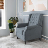 Redde Boo New Design Classic Dark Gray Waterproof Fabric Living Room Pull Button Sofa, High Back W118348061