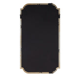 Gold Scalloped Wood Wall Mirror B035129257