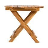 NO INSTALLATION REQUIRED, FOLDABLE AND ADJUSTABLE OUTDOOR ACACIA WOOD SIDE TABLE N770P261552T
