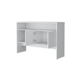 Bylas Console Table in Melamine With Two Doors y Open Storage, White B128P237128