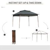 ZNTS Tent Outdoor Patio Pop Up Canopy Gazebo （Prohibited by WalMart） 49548414