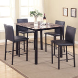 Citico Metal Counter Height Dining Chairs with Black Metal Frame, Set of 4 T2574P164811
