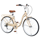 7 Speed, Steel Frame, Multiple Colors 24 Inch Ladies Bicycle W1019P165871
