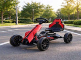 Red 12V Kids Electric Go Kart with EVA Tires, 2 Speeds, Adjustable Seat & Safety Belt 61127002