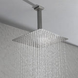 10 Inch High Pressure Rain Shower Head, 304 Stainless Steel Square Shower Head with Self-Cleaning 67359501