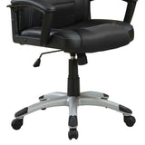 ZNTS Black Office Chair with Casters B062P153803