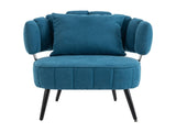 Decorative armchair with a spring seat cushion and slipcover, Chenille living room tub chair, W5188P462024