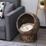 19.75" L x 16.5" W x 23.5" H cat bed with upholstered, cat basket bed cat house 62805629