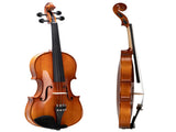 GV402 4/4 Acoustic Violin Kit Natural Varnish w/Square Case, 2 Bows, 3 In 1 41479161