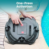 ZNTS Cordless Robotic Pool Cleaner Pool Vacuum Self-Parking Dual-Motors LED Indicator 51865721