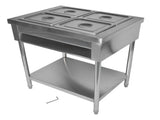 4-Pan Commercial Food Warmer, Professional Buffet Catering Food Warmer, Electric Steam Table, 15727590