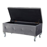 Tufted Storage Ottoman Bench For Bedroom End Of Bed Large Upholstered Storage Benches Footrest With W2268P146701