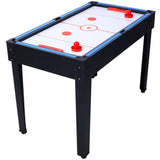 ZNTS 5-in-1 Multi-Game Table - Billiards, Push Hockey, Foosball, Ping Pong, and Basketball black/blue W465P164154