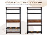dog feeding station,3 Height Adjustable Raised Dog Bowls, Dog Feeder Station for Large Medium Dogs W1687138476